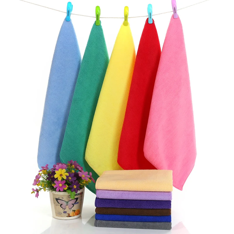 Wholesale New Design Microfiber Kitchen Cleaning towel car Cloth in bulk Colorful Nano equipment Microfiber Towel