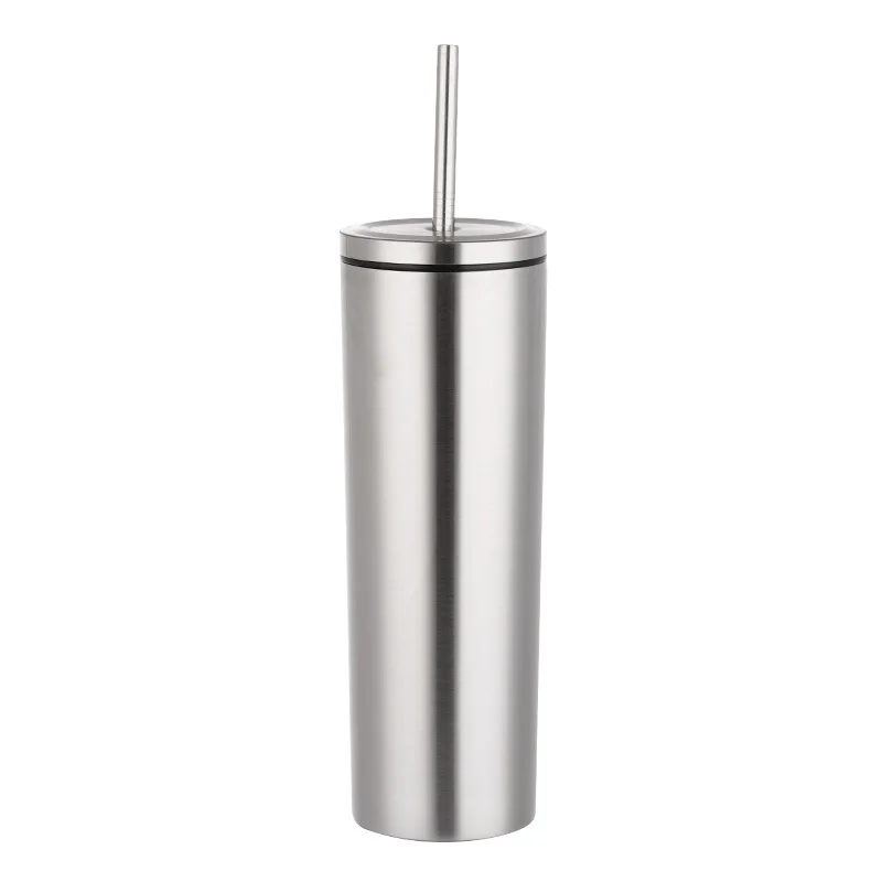 20oz/30oz 304 Stainless Steel Straw Cup  Vacuum Straight Tube Straw Tumbler Spot