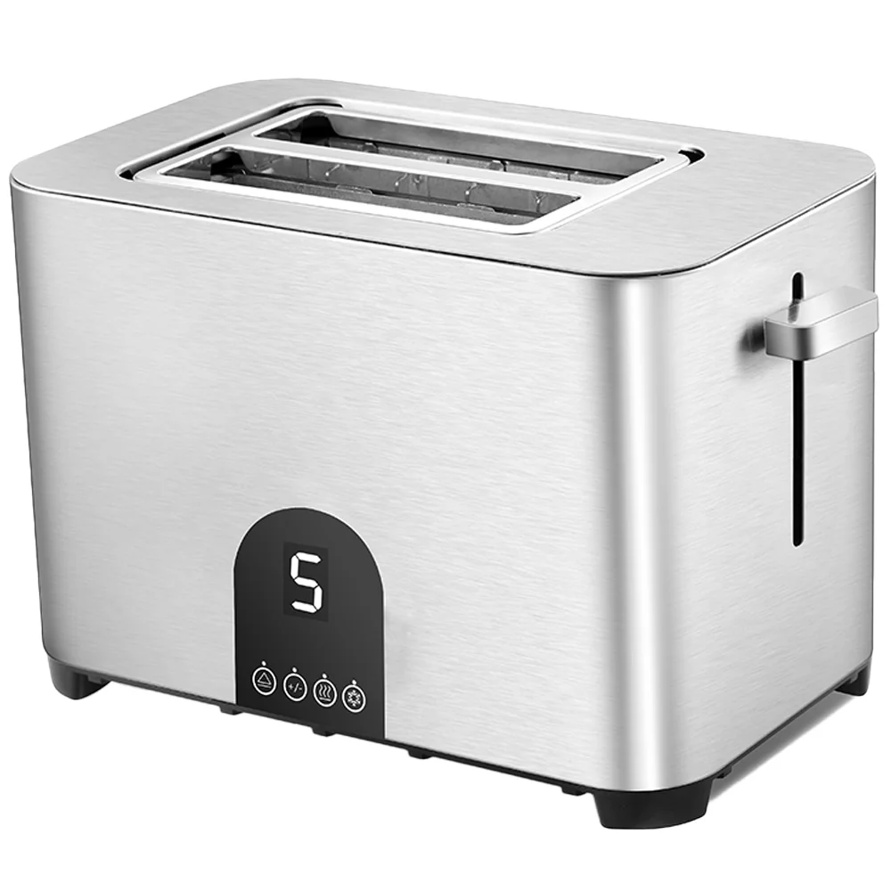 Tenfly Stainless Steel Toaster Factory Logo Custom, Home Breakfast Sandwich Bread Maker,2 Slices Bread Toaster with Touch Screen