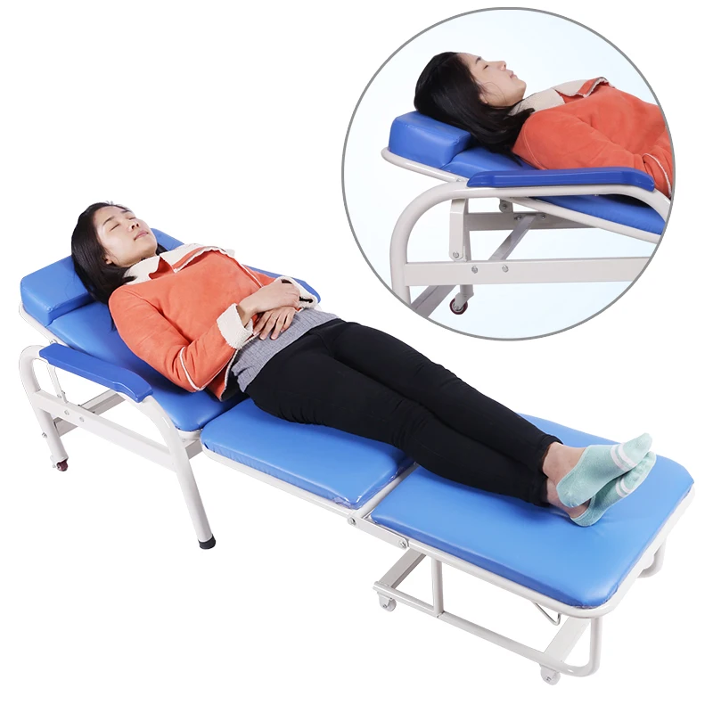 Multifunctional simple and convenient hospital ward Folding sickbed chair
