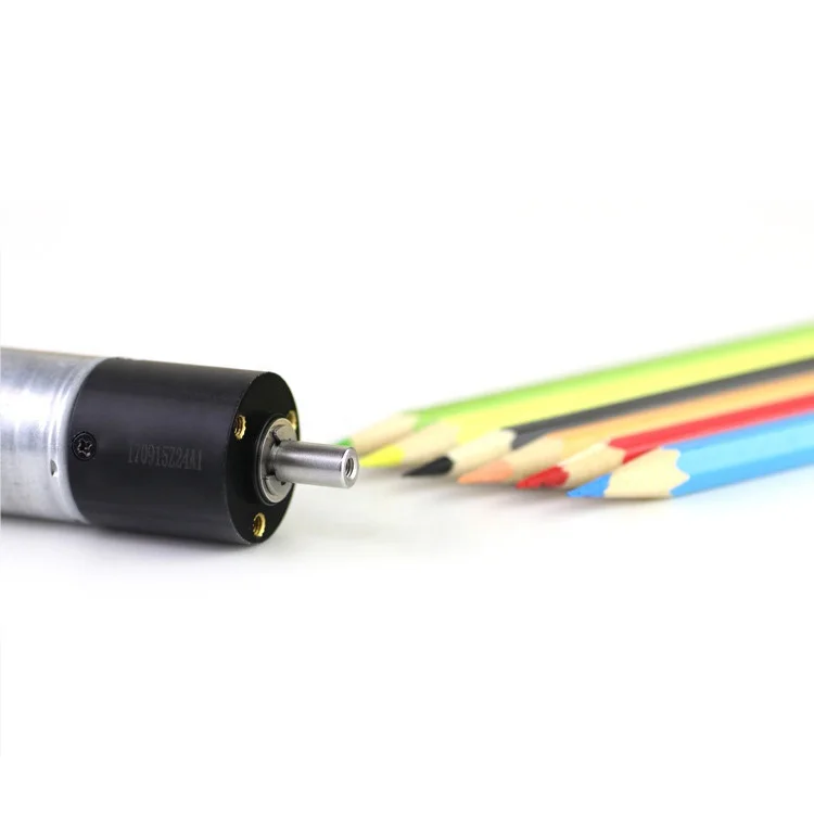 Low Rpm Brushless Planetary Geared Motor with Encoder 24mm Small 6v 9v 12v Hollow Shaft Dc Gear 4rpm 400rpm for