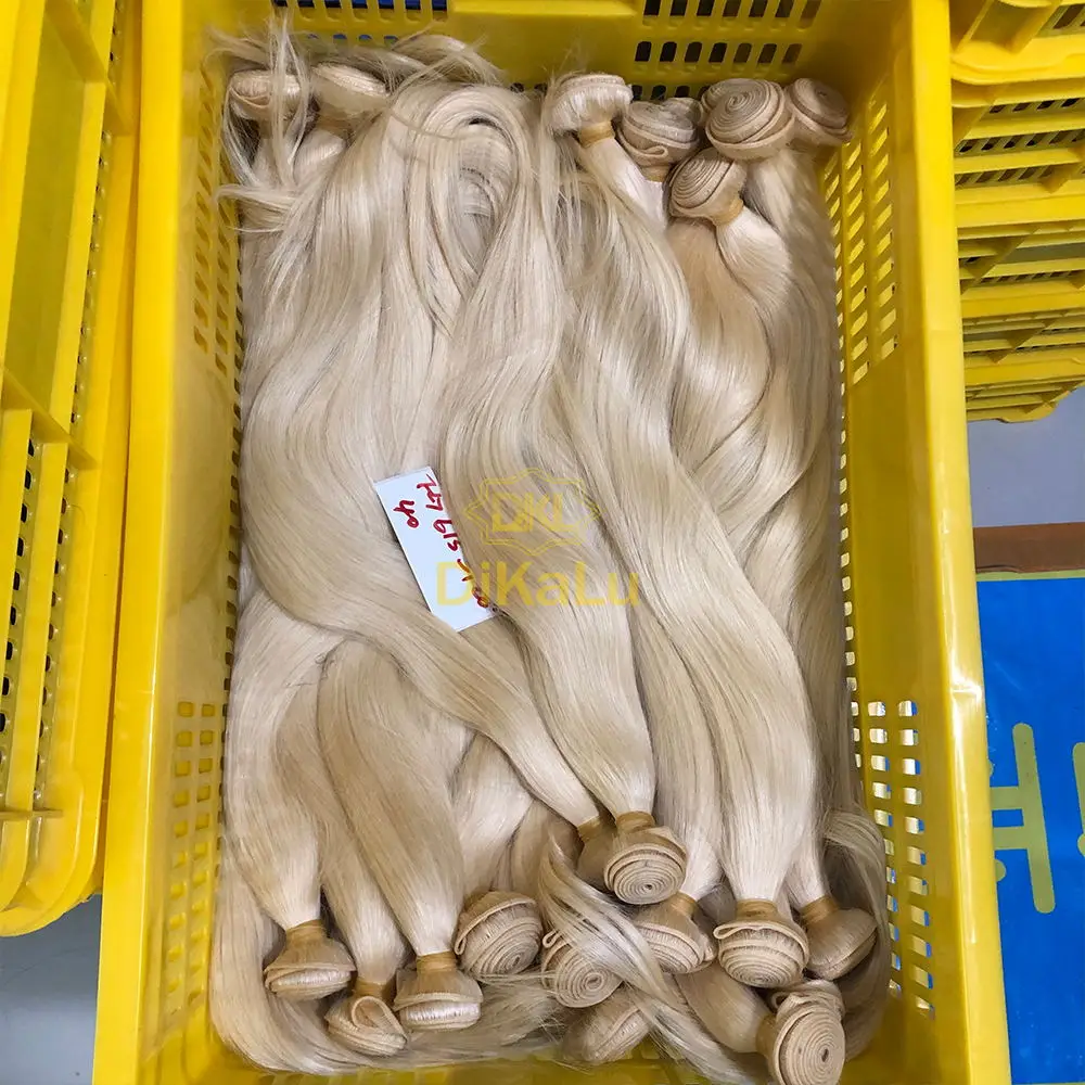 Бесплатный образец, поставщики натуральных волос с выравненной кутикулой, недорогие 613 человеческие волосы для наращивания, необработанные вьетнамские волосы с выравненной кутикулой 40 дюймов