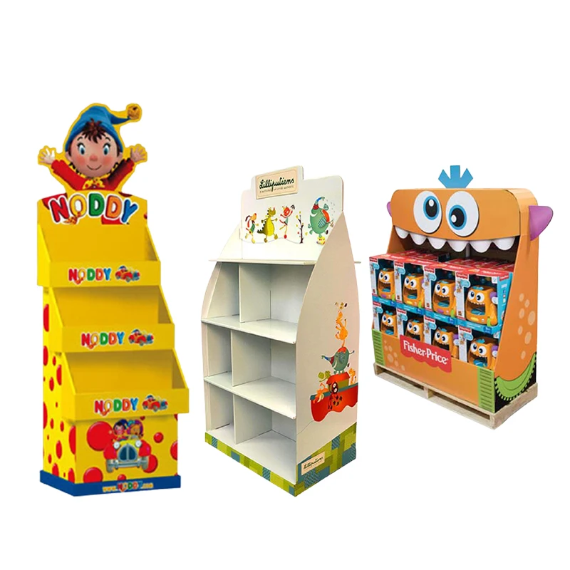 Hot selling acrylic cylinder floor display stand for supermarket snacks floor display cardboard pos display