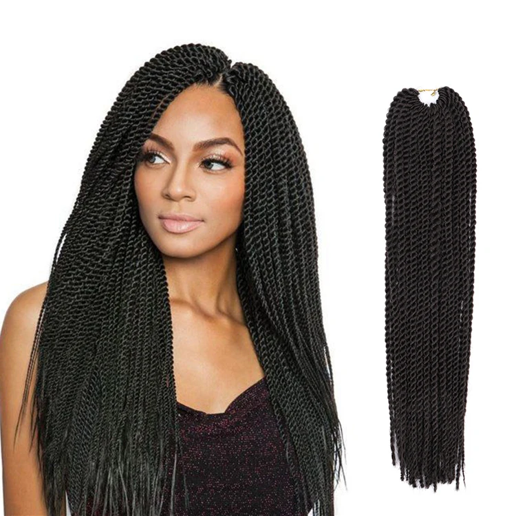 Новый дизайн 18 дюймов 45 см 30 стендов Сенегал веревка твист вязание богини косы 4 упаковки сделка твист