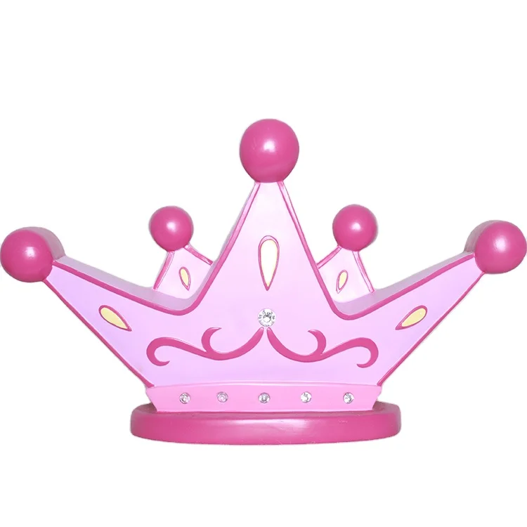 Детский подарок Копилка в форме короны Копилка из смолы Крафтовая Копилка Персонализированная пользовательская копилка для монет