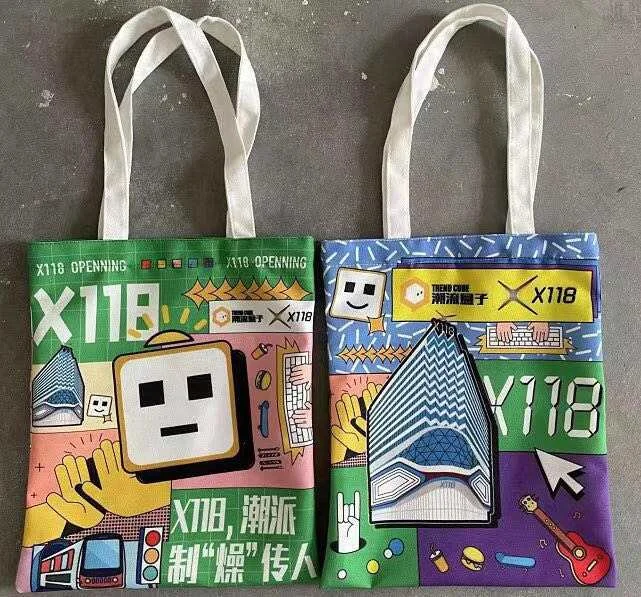 reusable cotton bamboo bag canvas zipper lady hand packing bags ecologic got tote bag