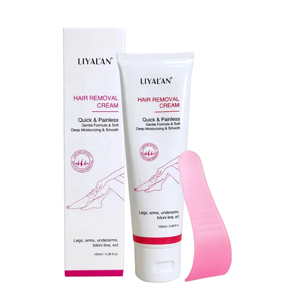 Private Label Quick Painless Body Depilatory Permanent Skin Smooth Armpit Hand Legs Hair Removal Cream For Men Women