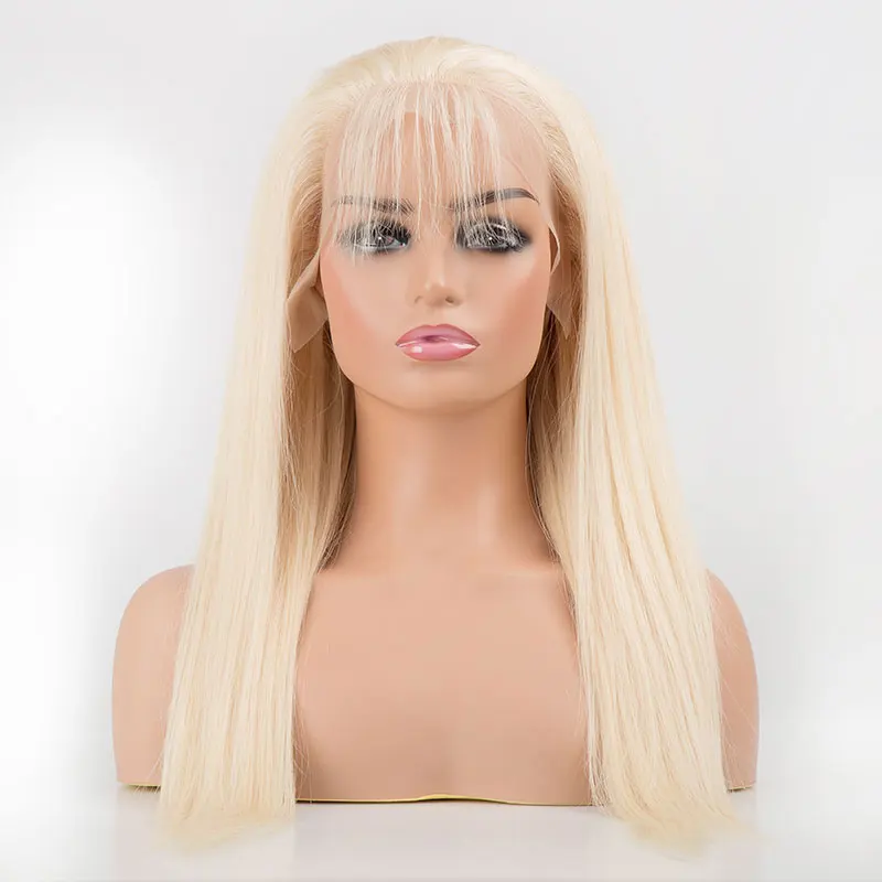 Manufacturer professional manufacturing blonde brazilian wigs human hair lace front straight