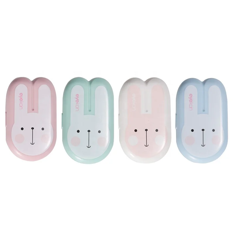 eyekan cute  contact lens case  multi color good quality case for eye contact lenses  travel kit