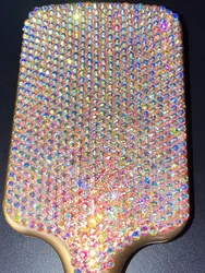 Personalized Hair Brush Custom Rhinestone Bling bling Comb For Women