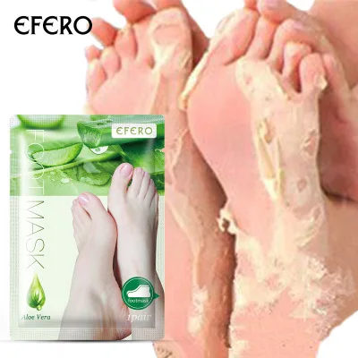 EFERO Moisturizing Nourishing Peeling Exfoliating Natural Aloe Vera Extract Foot Mask