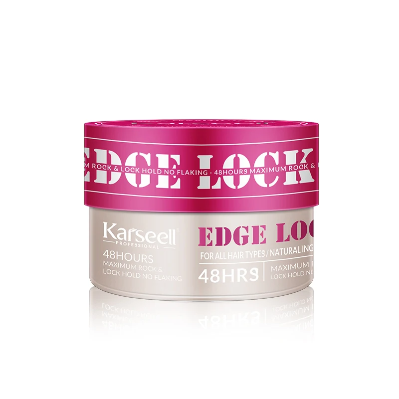 Free Sample Private Label Edge Control Logo Vegan Organic Curelty Free 48 Hour Edge Control Extreme Hold Hair Styling Wax