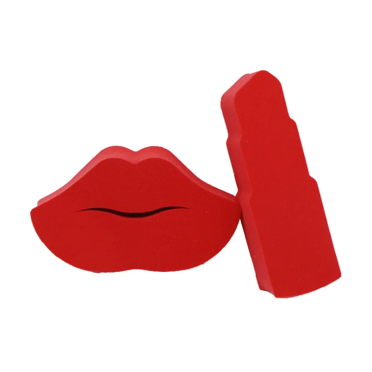 Yalina 2024 Wholesale lip shape multi-function cosmetics blender makeup sponge makeup powder puff
