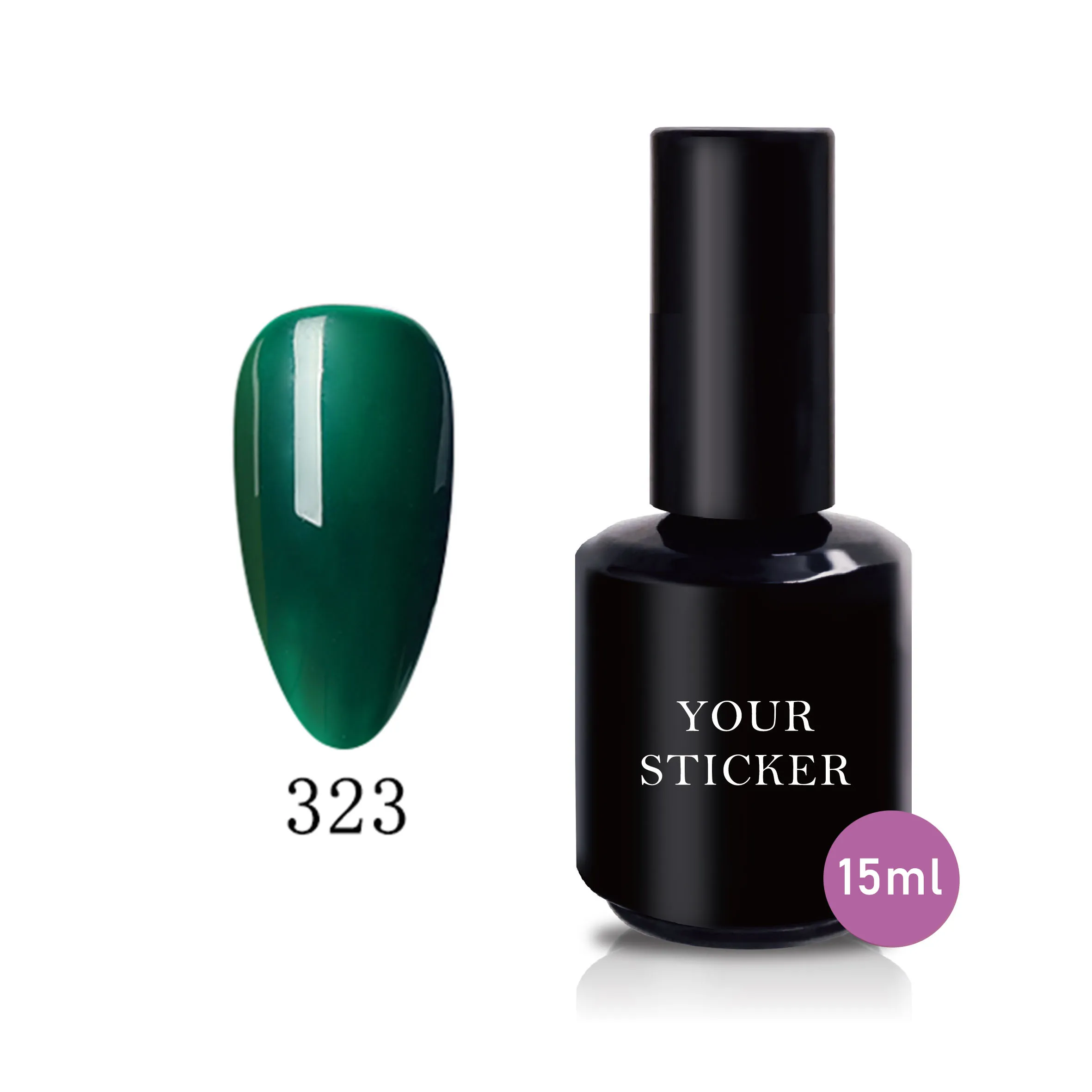 Custom designs non toxic private label salon color uv / led polish nail gel