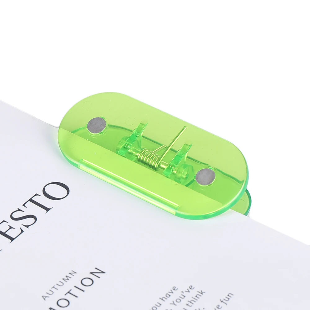 Hot Selling Different Colors Optional Oval Plastic Clip with Strong Magnet