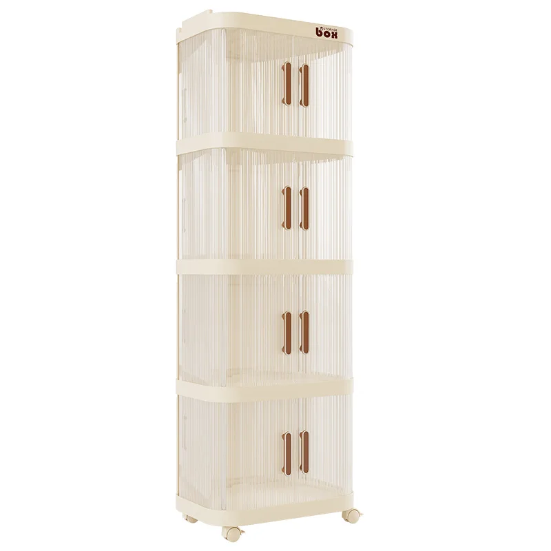 Wholesale Plastic Drawer Storage Cabinet Modern Design Movable Trolley Clothes Snack Toys Storage Cart