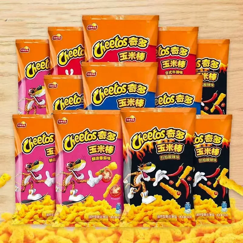 Оптовая продажа чипсы Cheetos экзотические закуски ароматизированные блюда китайские закуска с сыром хрустящие кукурузные 50 г/90 г