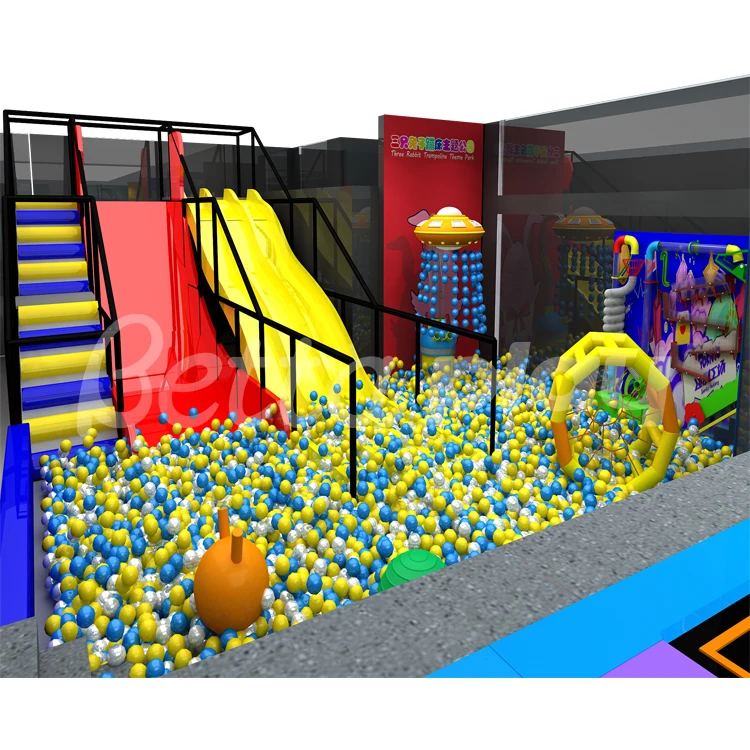 Bettaplay popular kids playground sports trampoline park kids indoor equipment slide