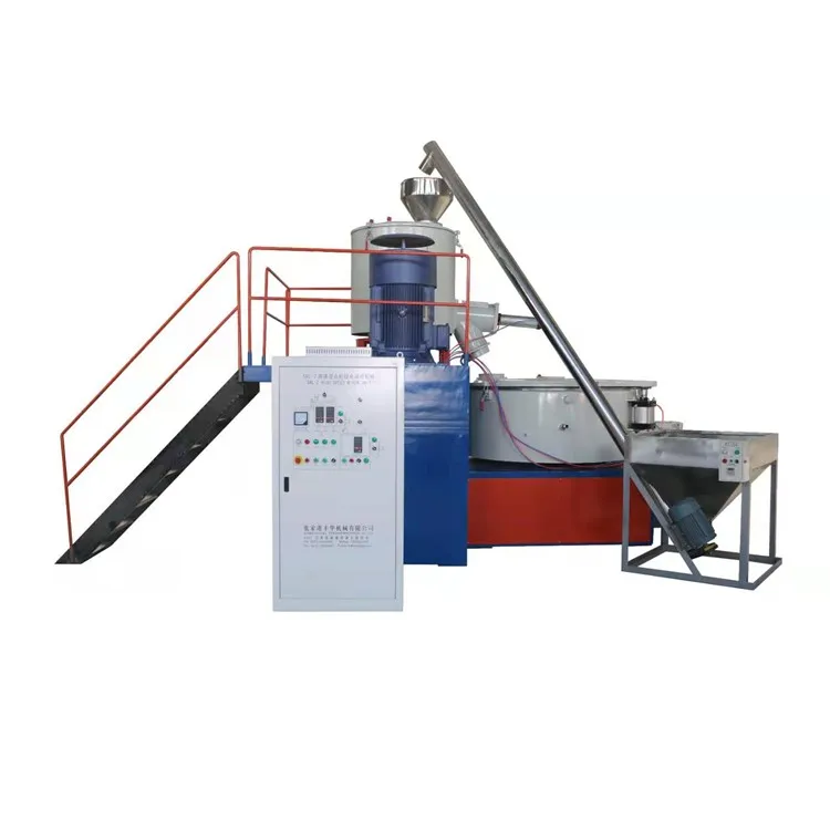 High Capacity PVC Plastic Pellets Hot Cutting Extruder Powder Granules Making Machine