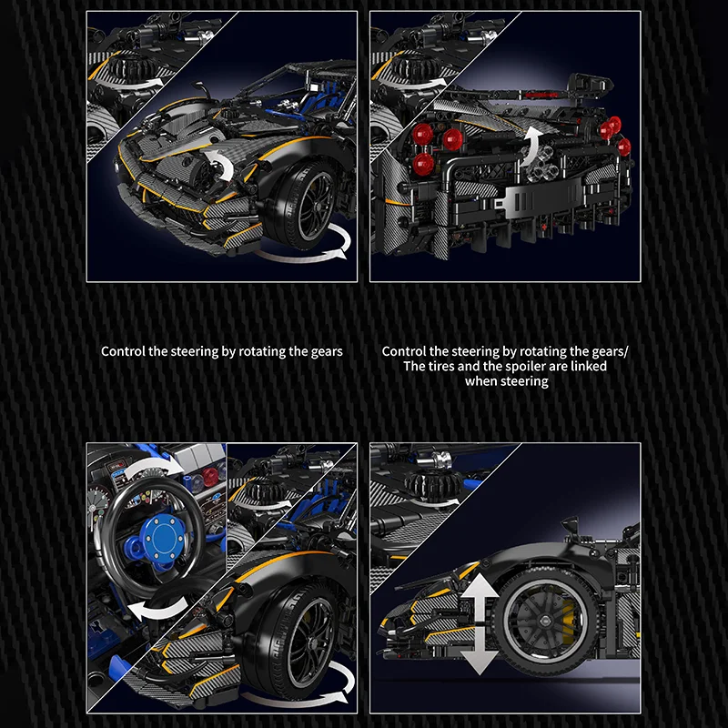 Building Block Educational Sport Plastic Assemble Kit Bricks Sets Luxury Model Car Building Block Sets For Kids