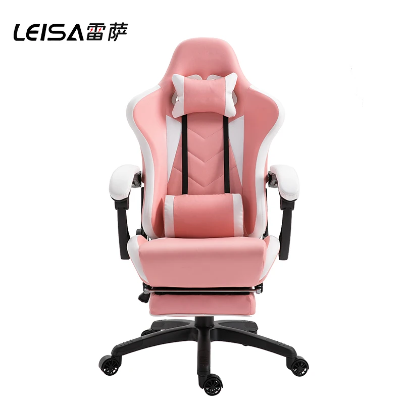 E-commercial Swivel Gaming Office Racing Recliner Chair With Footrest