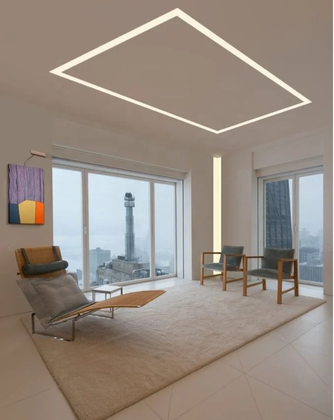 SDW062 Trimless Led Aluminium Profiles flush mounted Linear Light Aluminium Extrusion Channel For Plaster Ceilings