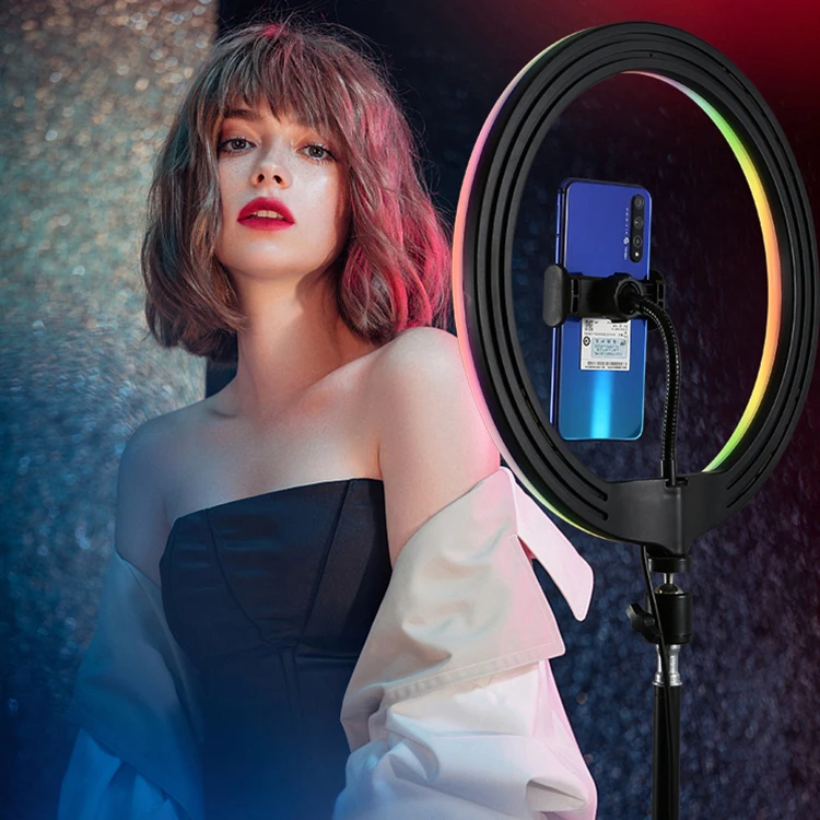 Wholesale Fill Light Makeup Video Photographic 10 Inch 12 Inch RGB LED Selfie Ringlight