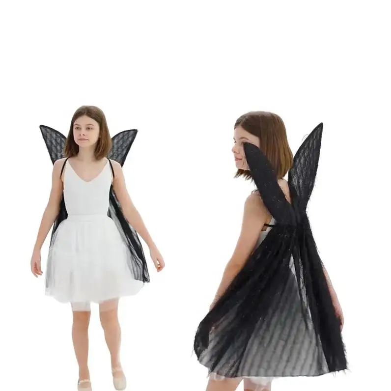 Decoration Wings Sublimation Yellow Lighted Color Craft Led Black Cape Baby Swing Bird Wings Adult Shittle Golden Wings