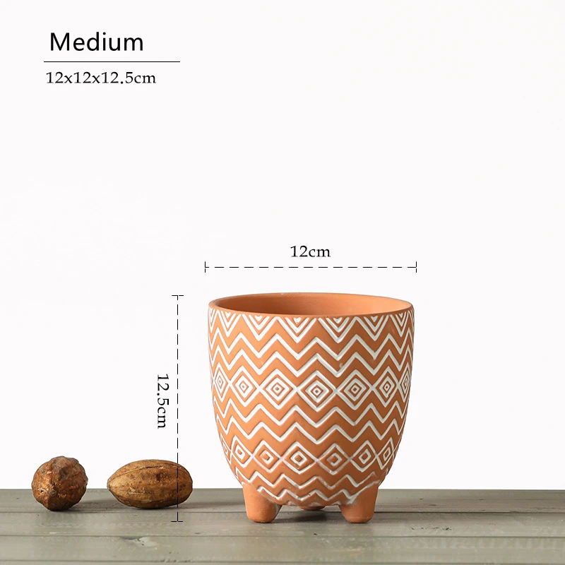 Лидер продаж дышащий горшок для цветов из красной керамики