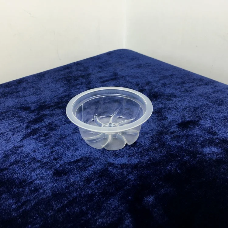 
65ml Disposable Clear Customized Printed Juice Salad Wheel Shaped Jelly PP Cup 