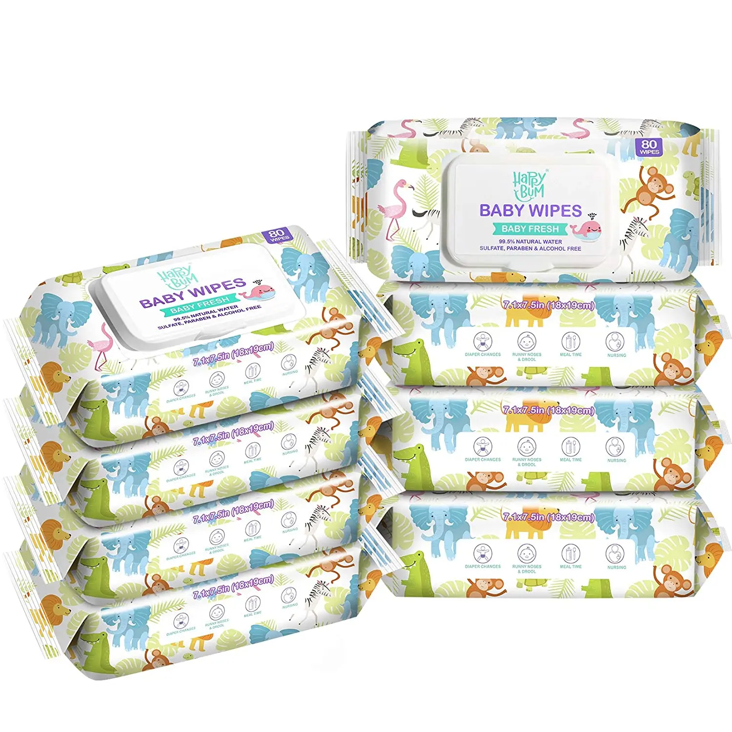 OEM Wholesale Factory Price Unscented Soft Care 99.9% Water Disposable Healthy and Safe Baby Wet