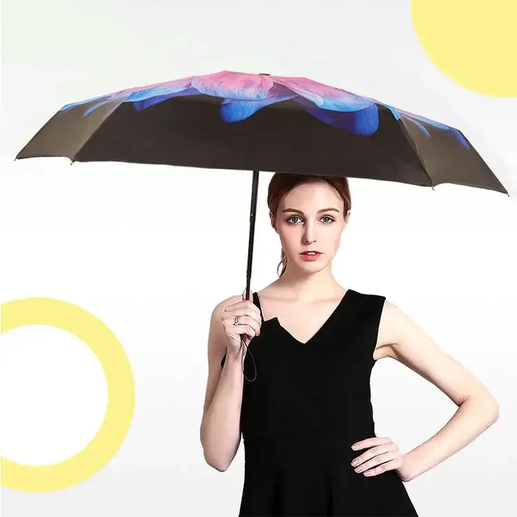 High Quality Low Price 19 inch Promotion 5 Fold Ultralight Mini Pocket Umbrella UV Protection Umbrella