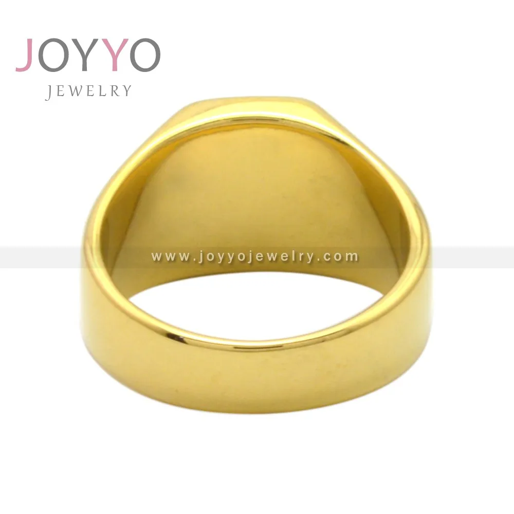 High quality men ring black enamel custom gold plated stainless steel black dripping glue ring