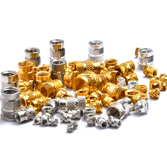 Углеродистая сталь оцинкованная мебель из цинкового сплава шестигранная розетка нержавеющей стали Резьбовая медная Латунная вставка гайка для пластика