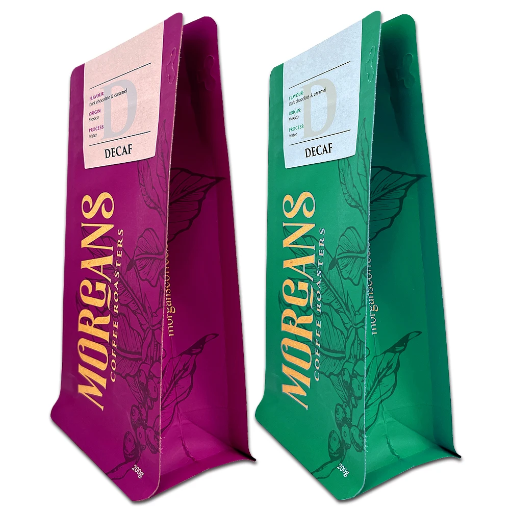 Custom logo printed plastic heat seal ziplock aluminum foil flat bottom pouch Smell Proof Mylar Bag for coffee packaging