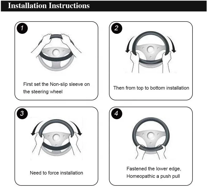 Fashionable And Colorful Car Accessories Women Steering Wheel Cover Leather Car Steering wheel cover