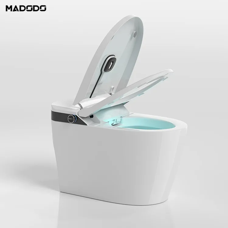 Hot Sale Save Water Foot Sense Flush UV sterilization Smart Toilet Electronic Bidet Toilet Seat Automatic Cleaning For Hotel