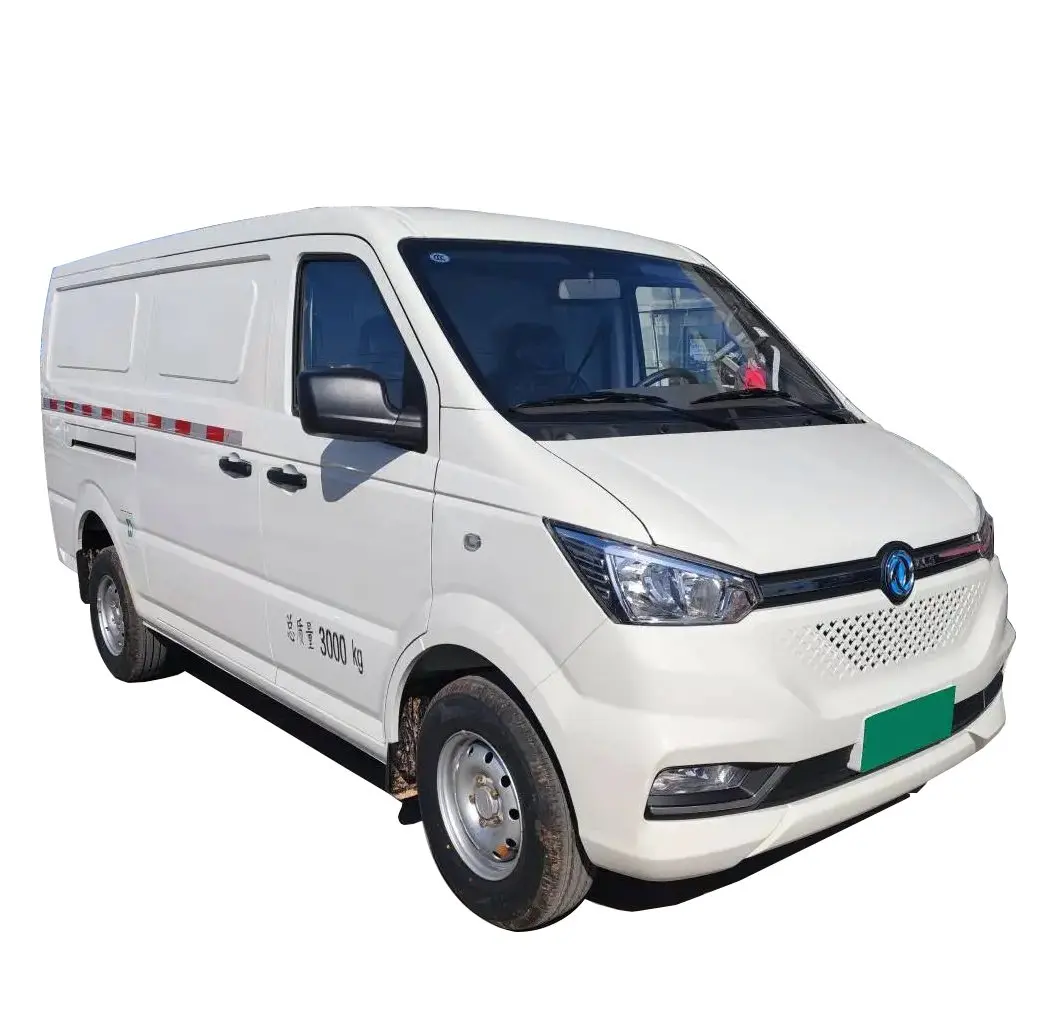 China Electric Car Mini Van Electric Truck 5m body 2 Seats City Logistic Transport 6cbm Cargo Trunk