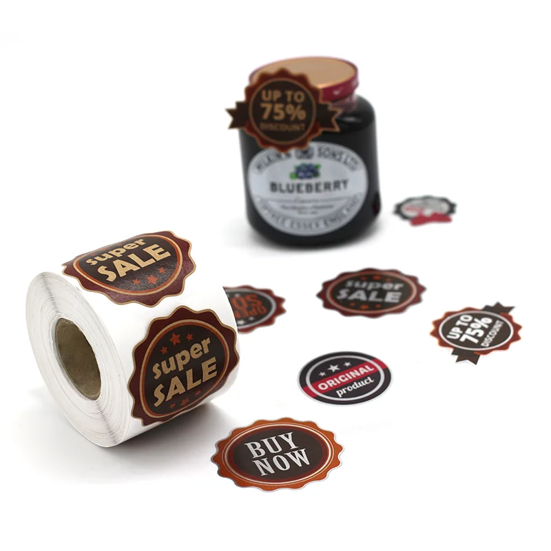 Plastic Sheet Vinyl Decal Brown Full Color PE Sticker Label