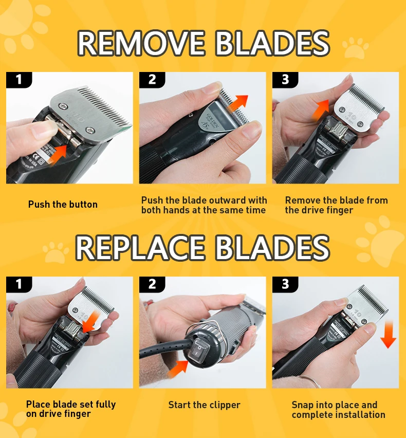 2pcs replacement 10# 30# blades Pet  A5  hair clipper electric hair clippers Low Noise cordless clippers and trimmers