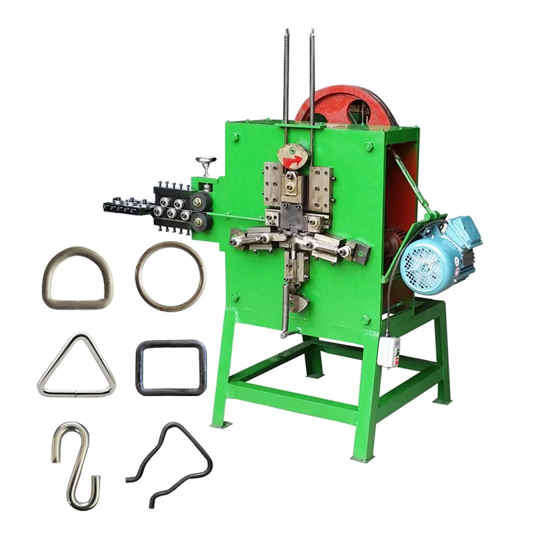 Automatic blouse coat iron wire hanger hook bending u clip metal steel strapping buckle making machine