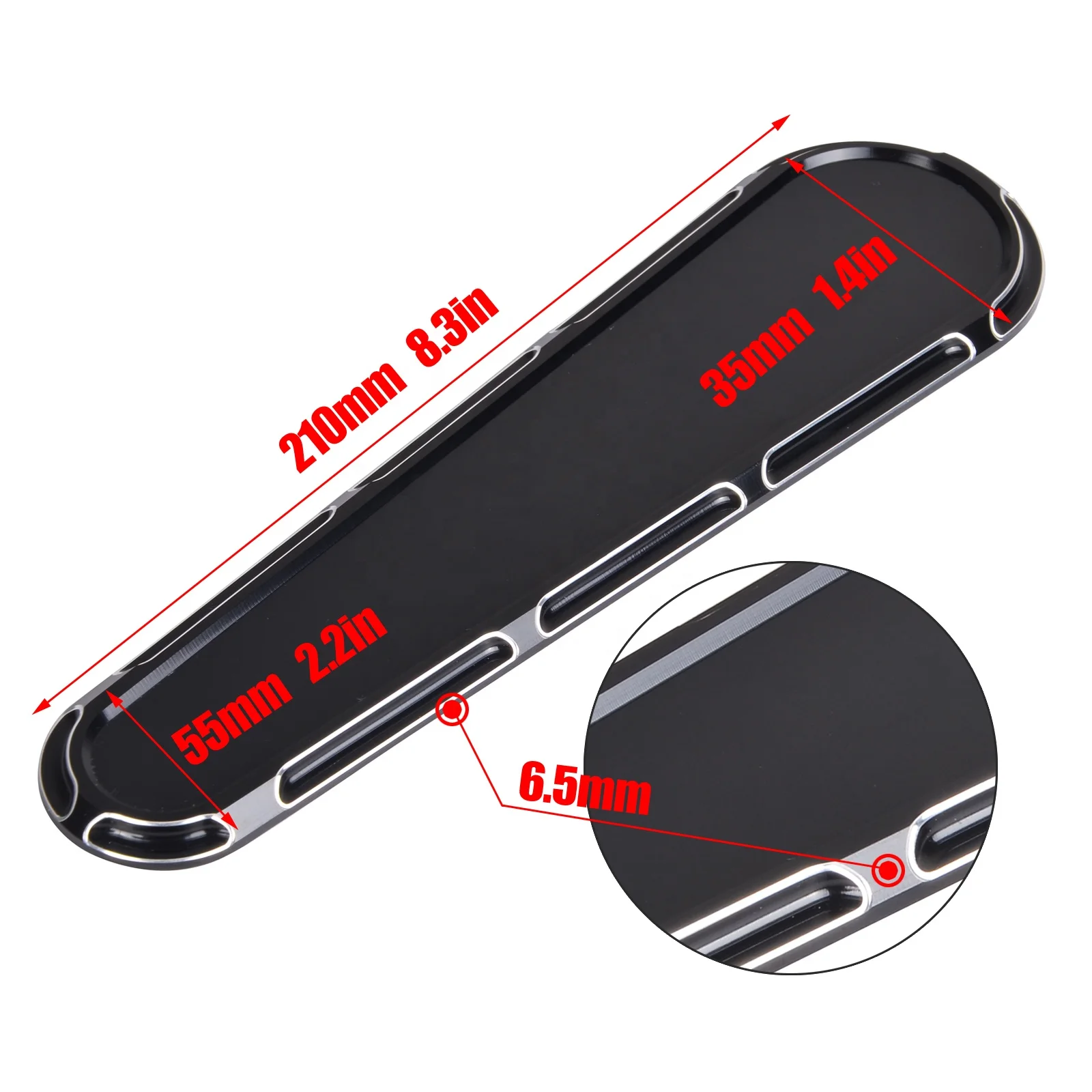 Motorcycle Edge Cut Fuel Tank Door&Dash Track Insert&Ignition White Lace Cap for Harley Electra Street Glide FLHT FLTR 14-18 New