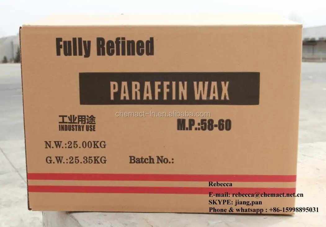 
Fully Refined Paraffin Wax 58-60 