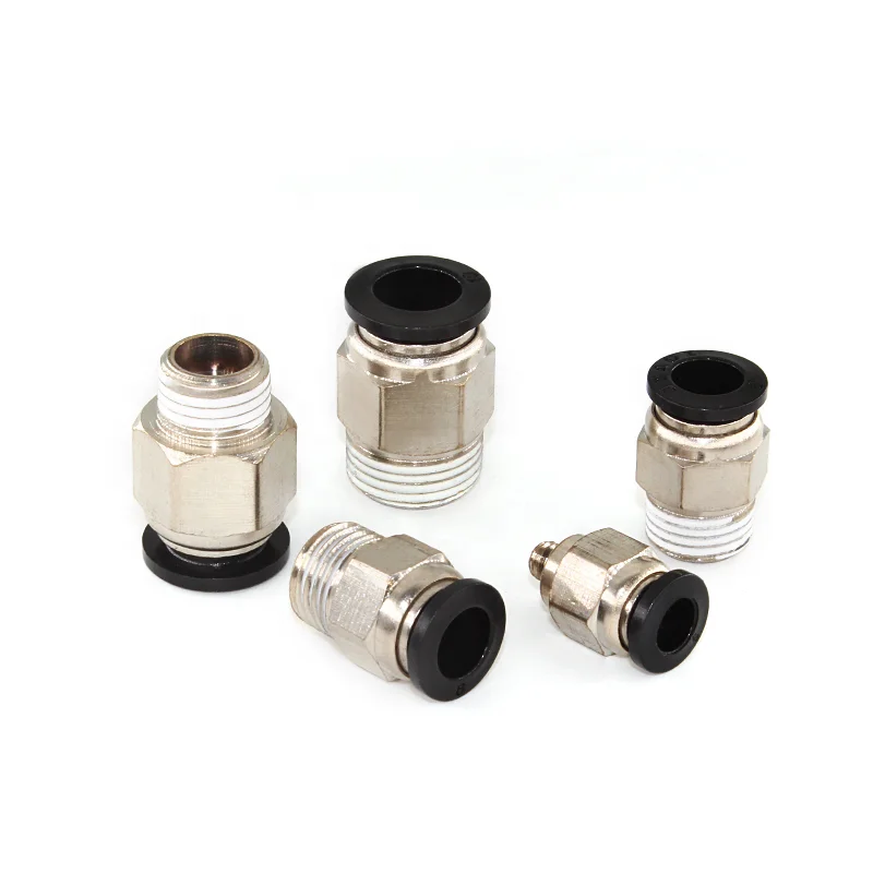 BSP plastic body pneumatic tube fittings manufacture China manufacturer,push to connect air fitting pneumat cylinder connectors