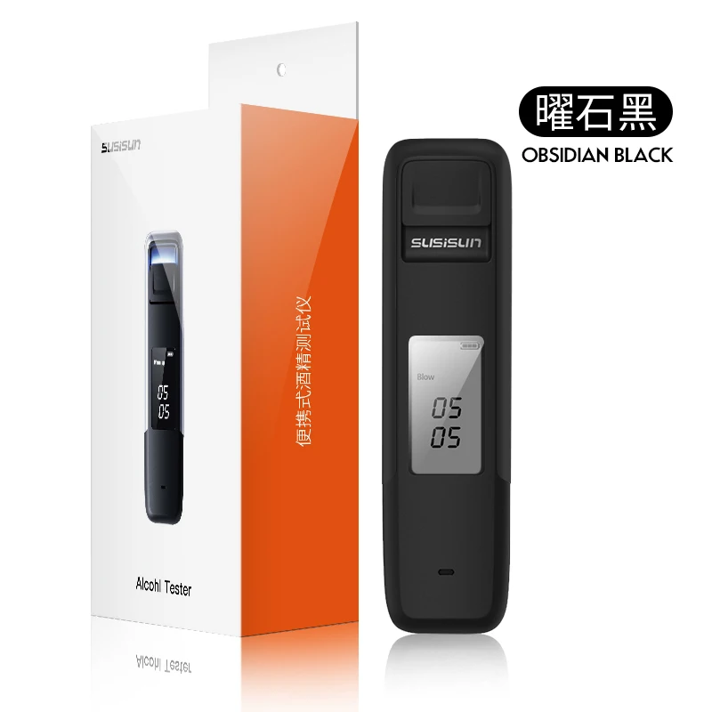 
2021 Newest breathalyzer Factory Professional Digital Display Rechargeable alcoholtester portable alcohol breath tester 