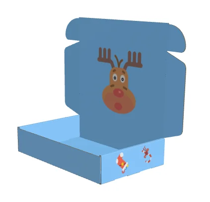 Merry Christmas Shipping mailer Box Clothes Hat Scarf Gift Christmas Box Fashion Cool Santa Claus Gift boxes