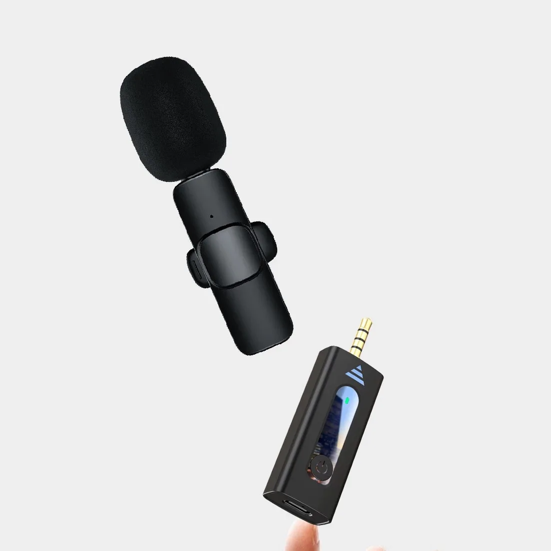 K35 wireless microphone outdoor lapel clip on 3.5mm audio port wireless microphone for camera sound card