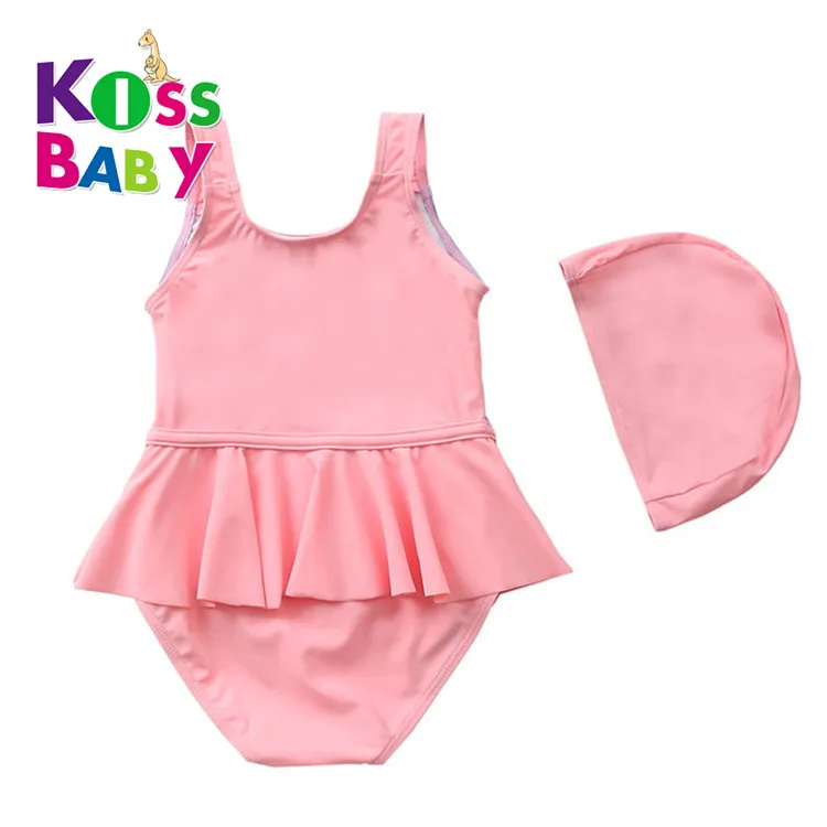 Custom Kid Swimwear Girl Cute Baby Swim Bodysuit Children Swimming Wear Beachwear Kids bikini Swimsuit