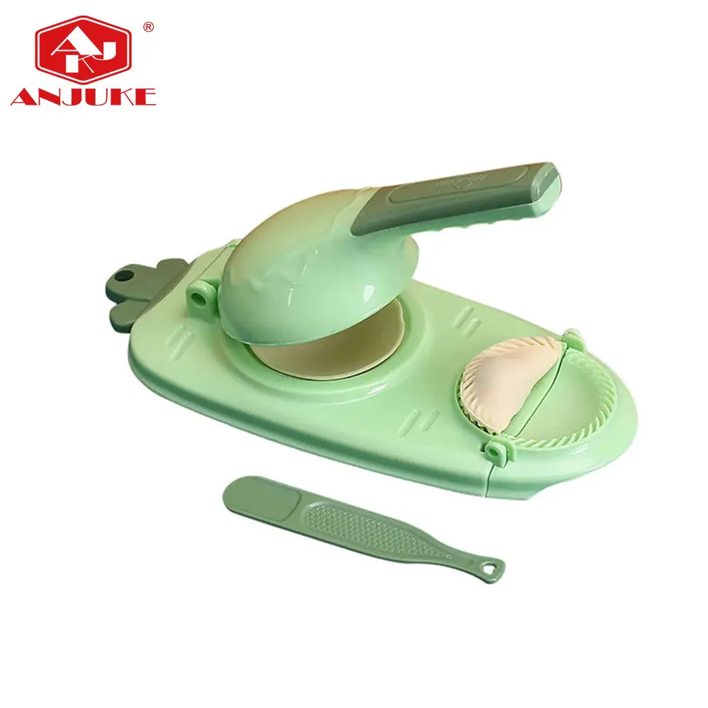 ANJUKE 2 In 1 Plastic Dumpling Maker New Kitchen Dumpling Making Tool Manual Dumpling Press Mold Maker