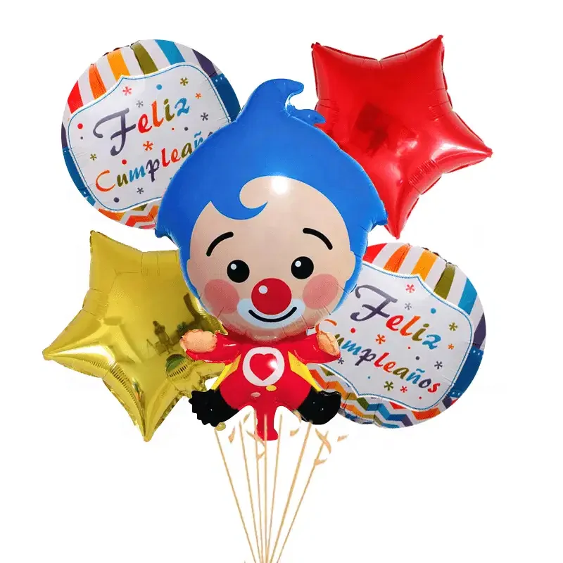 Set Globos Cumpleanos Plime Plime Estrella Personalizado party decoration balloons clown party supplier globos metalizados